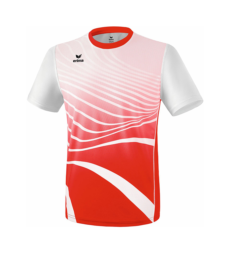 Erima T-Shirt Running Kids Rot Weiss