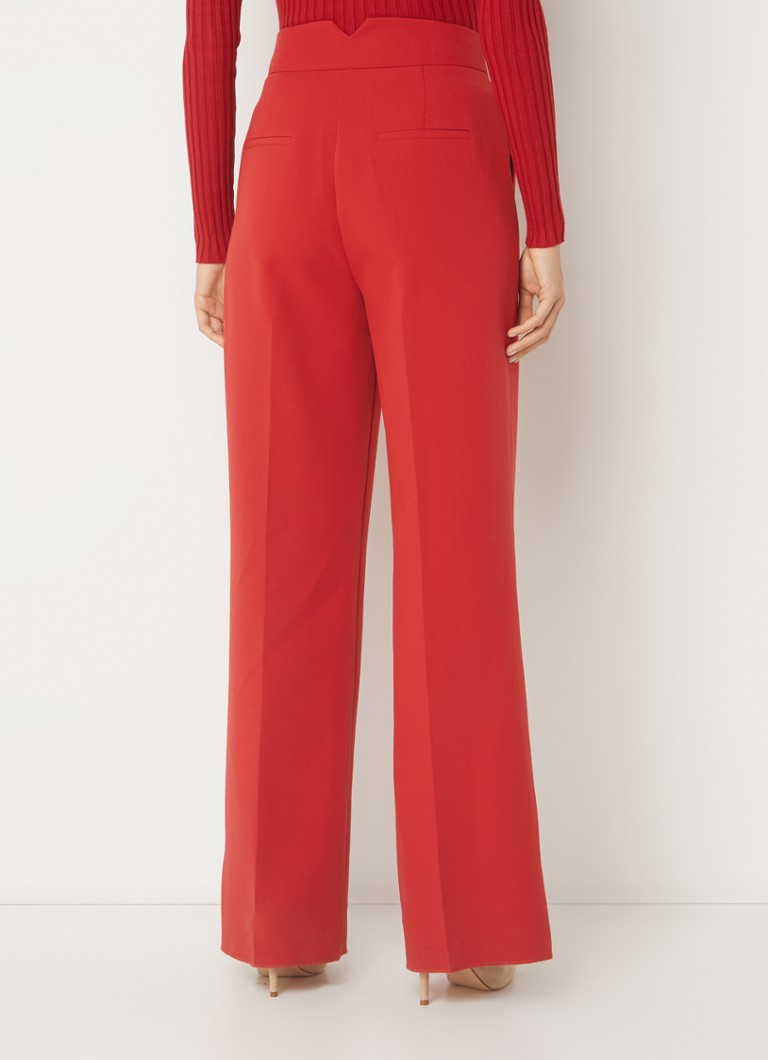 Pantaloni eleganți cu talie înaltă, cu talie largă și buzunare laterale, creați de Aaiko Sonja.