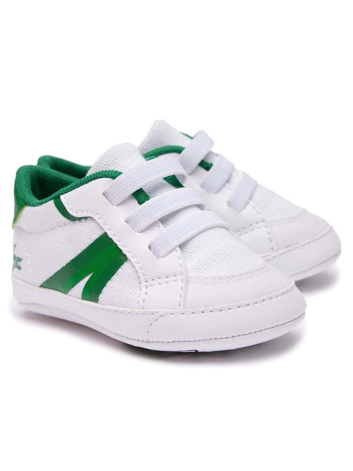 Lacoste Krabbelschuhe in Weiß/Grün günstig kaufen