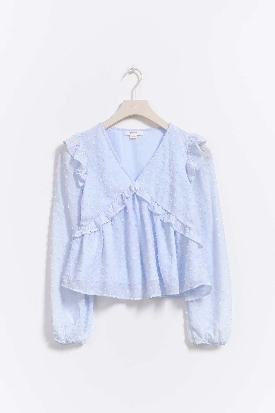 Y frill v blouse