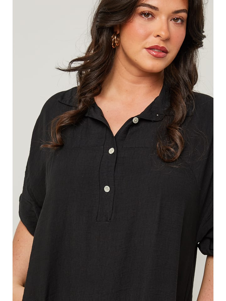 Curvy Lady Kleid in Schwarz günstig kaufen