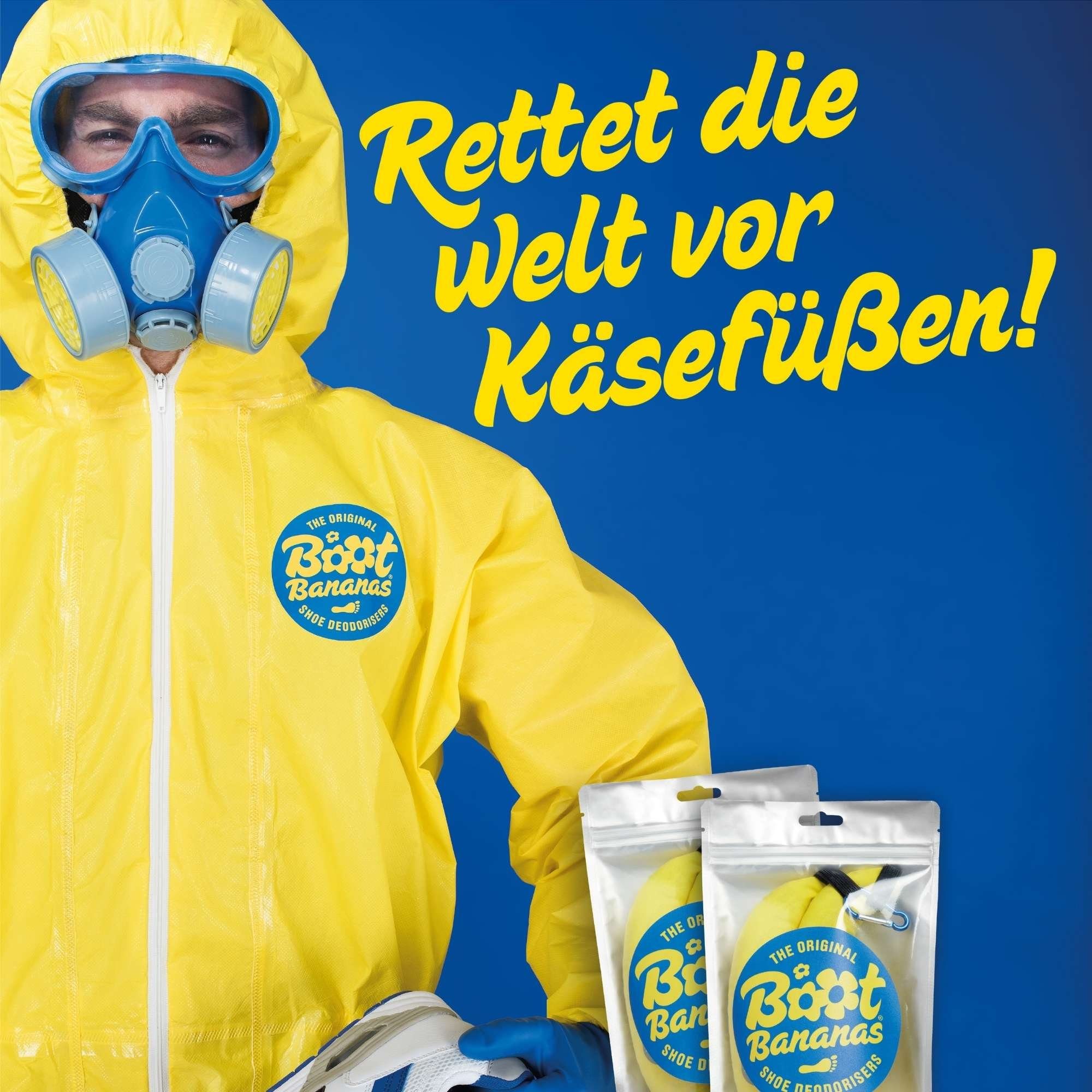 Boot Bananas Schuhdeo gegen Gerüche Antibakteriell mit Ätherischen Ölen Kletterschuh 100 % natürliche Materialien