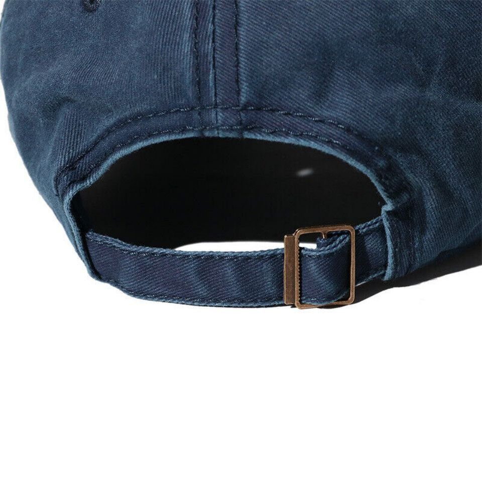 Lamon Baseball Cap Retro Baseballmütze aus gewaschener Baumwolle Hip Hop Trucker Papa Hut