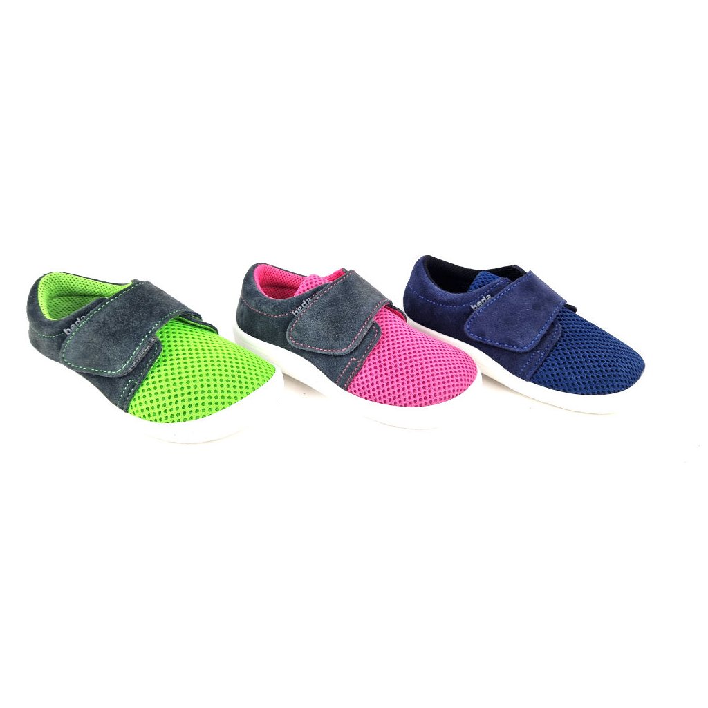 Beda Dan Barfußsneakers (BF 0001/SK/1W Mesh mit Leder)