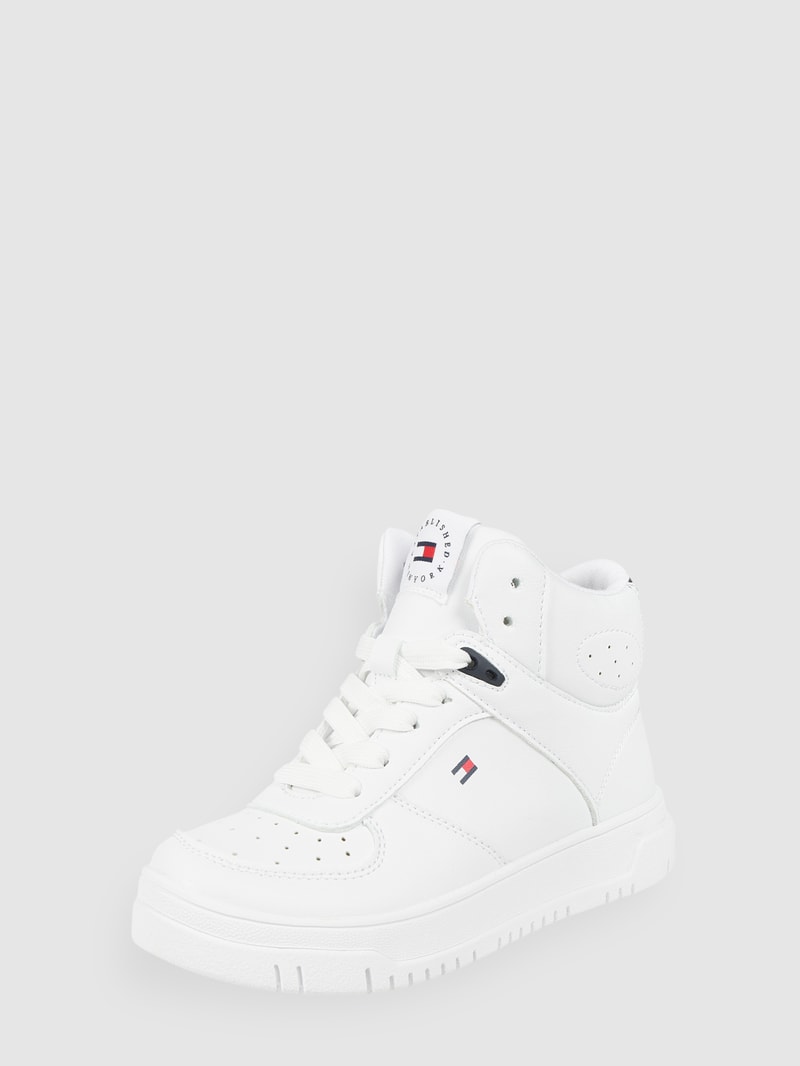 High Top Sneaker mit Reißverschluss in weiß