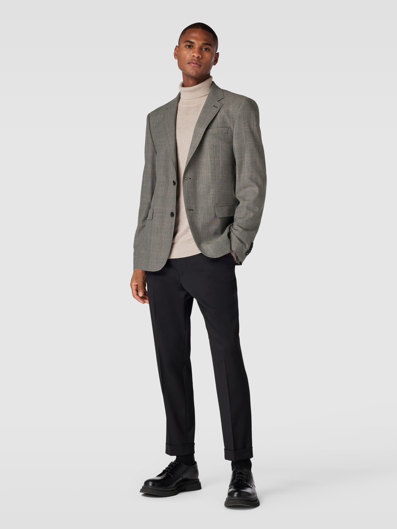 Sakko mit Glencheck-Muster Modell 'Aidan' in beige