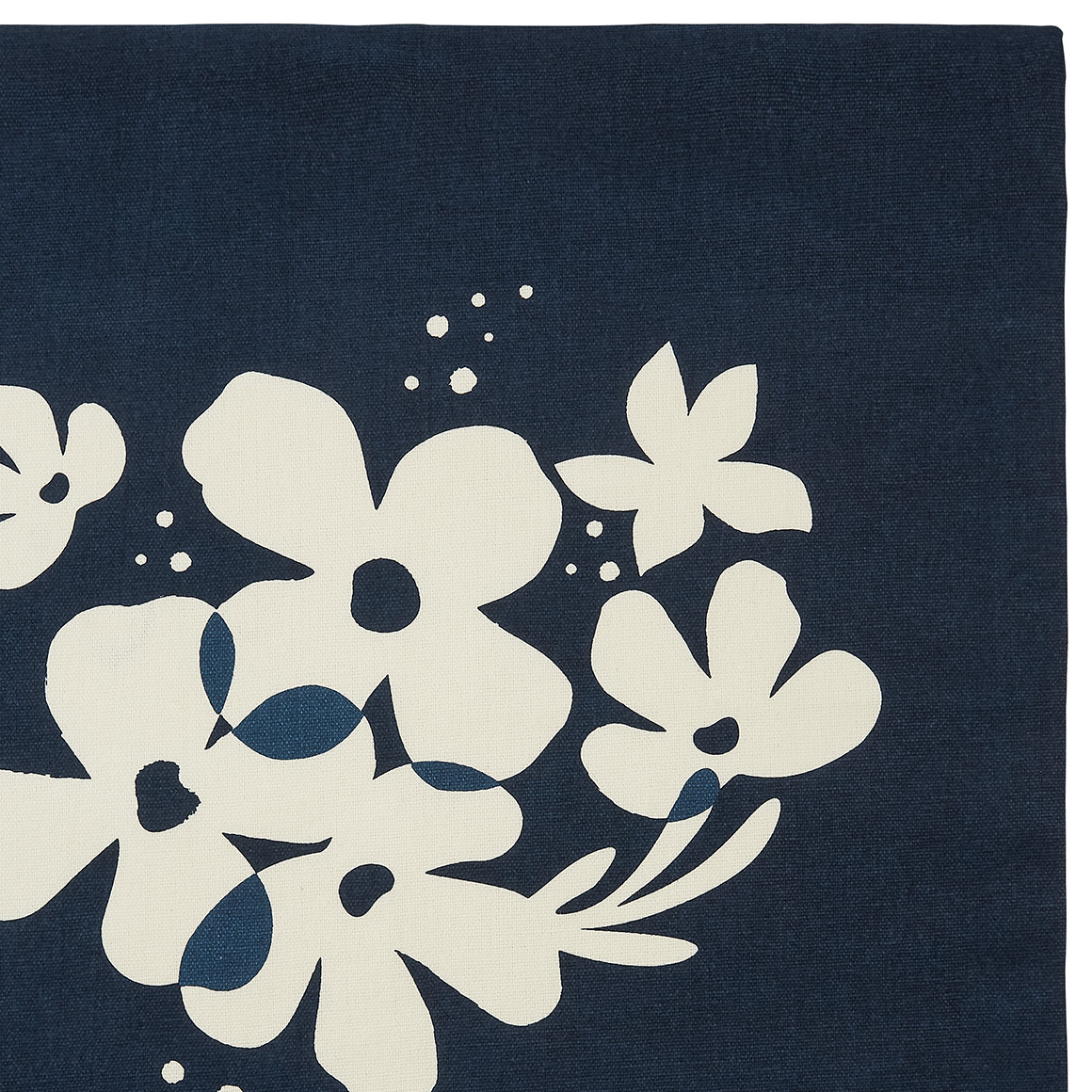 Kissenhülle mit Blumen-Motiv