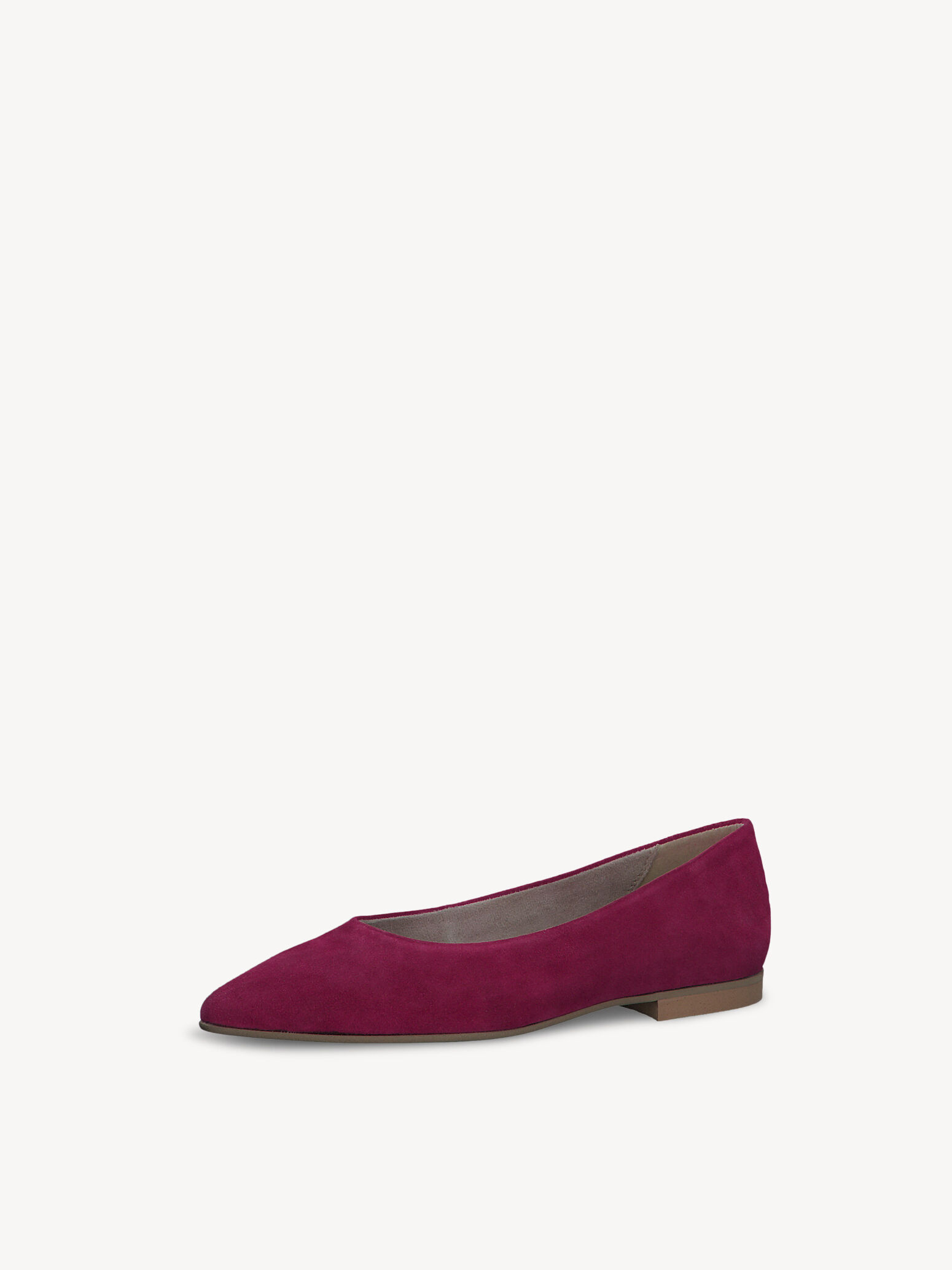 Ballerine en cuir - rose fuchsia
