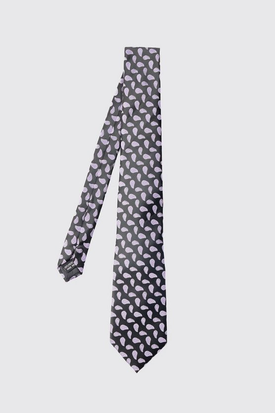 Jacquard Krawatte mit Paisley-Print