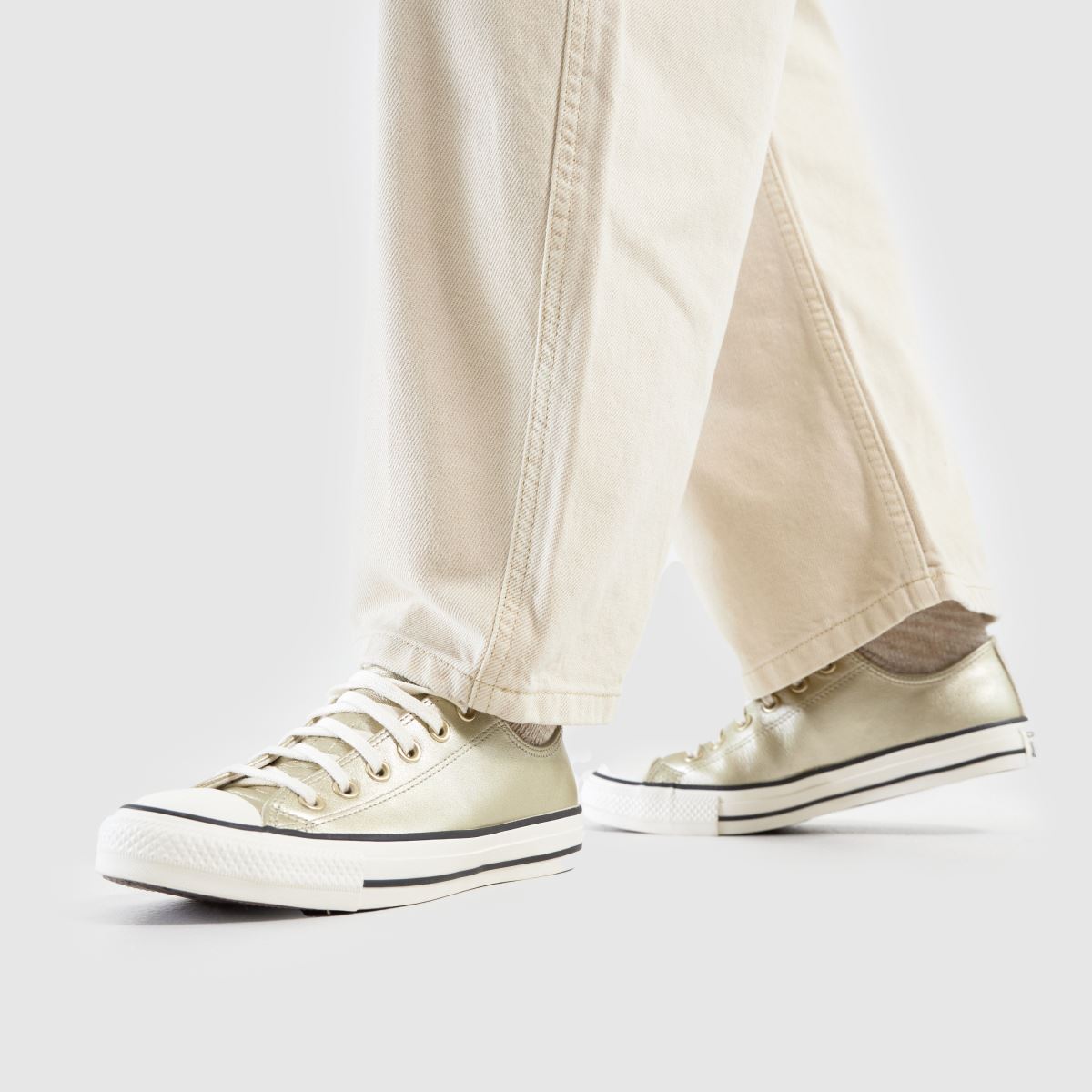 Converse All Star Ox cipők arany színben