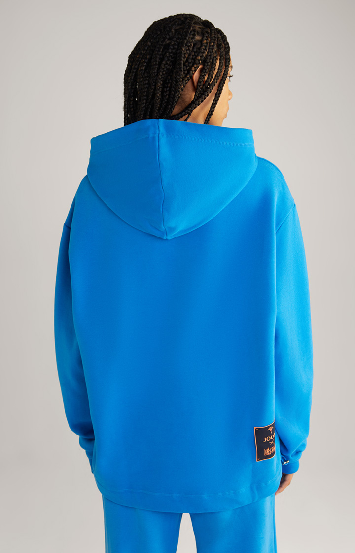 Unisex-Baumwoll-Hoodie in Blau