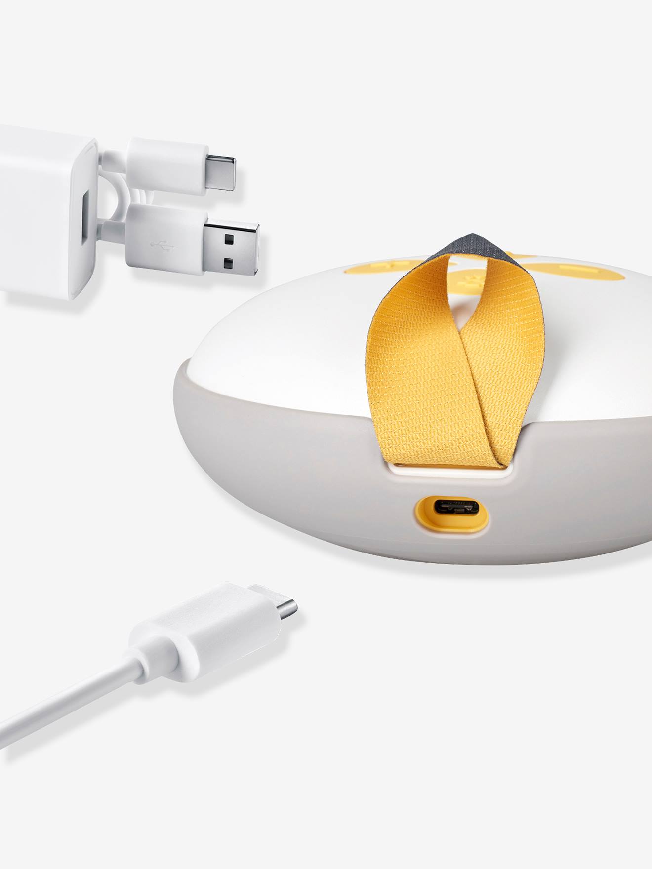 Tire-lait électrique double rechargeable Swing Maxi MEDELA + 2 téterelles blanc/jaune
