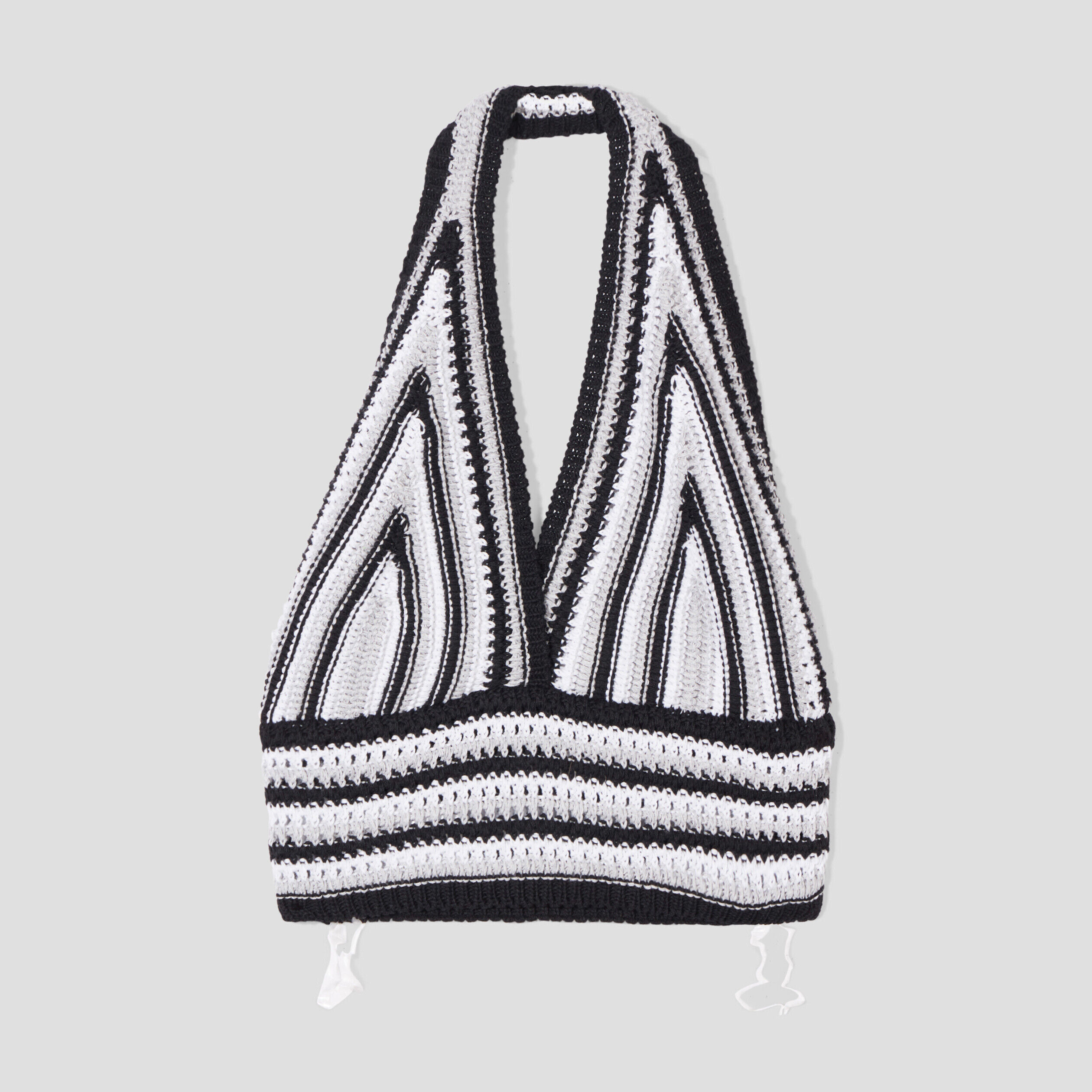 Crop top en crochet noir femme | Cache Cache