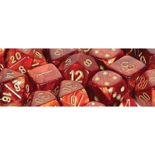 Scarab Scarlet-Gold 7-Würfel Set (Menagerie)