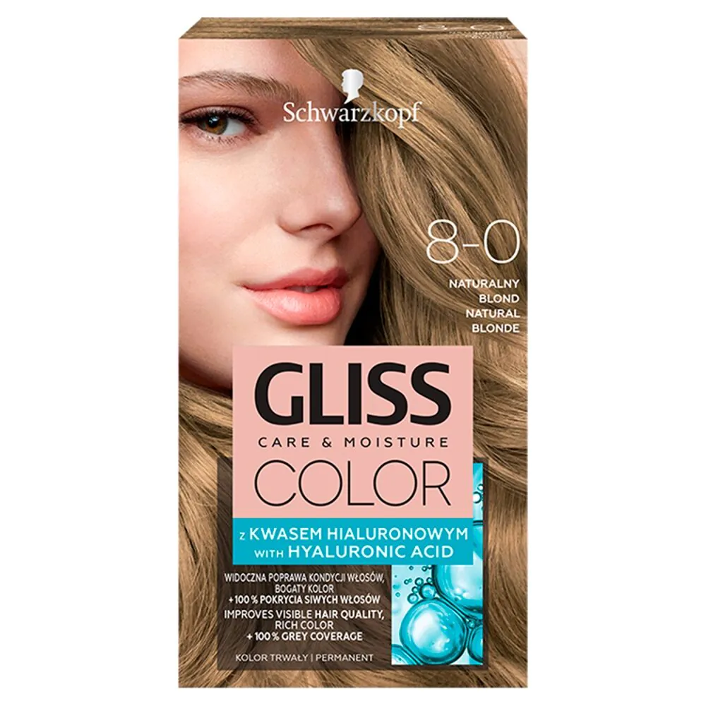 Gliss Color farba za kosu 8-0 prirodno plava