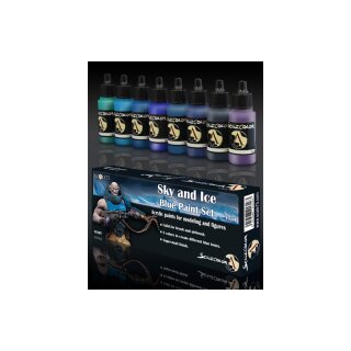 Sky and Ice Blue Paint Set