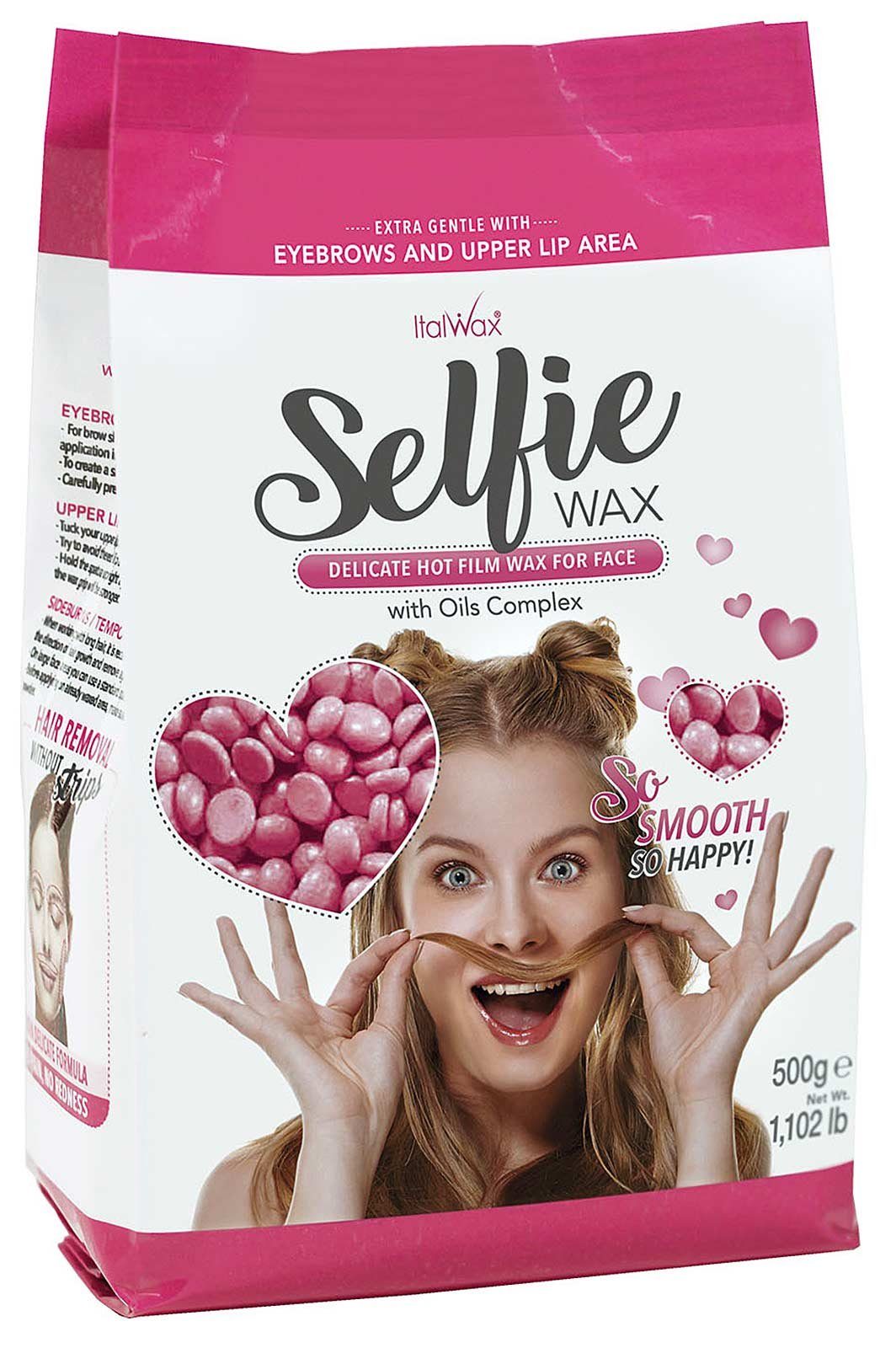 Italwax Körperrasierer Filmwachs Gesicht Selfie Crystal Italwax Hot Film Wax Wachsperlen