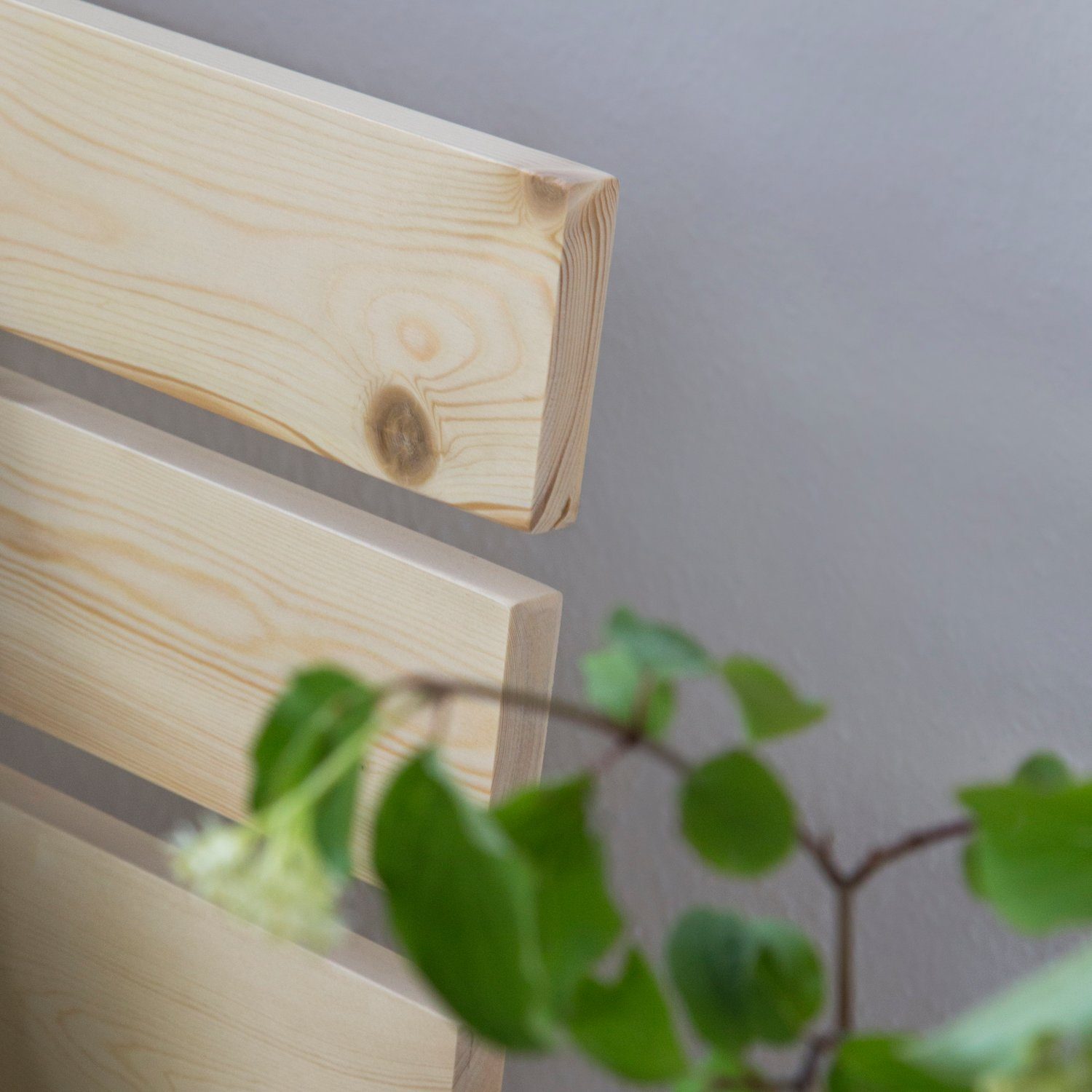 Homestyle4u Holzbett Doppelbett Holzbett Futonbett 140 160 180 cm weiß oder natur Bett