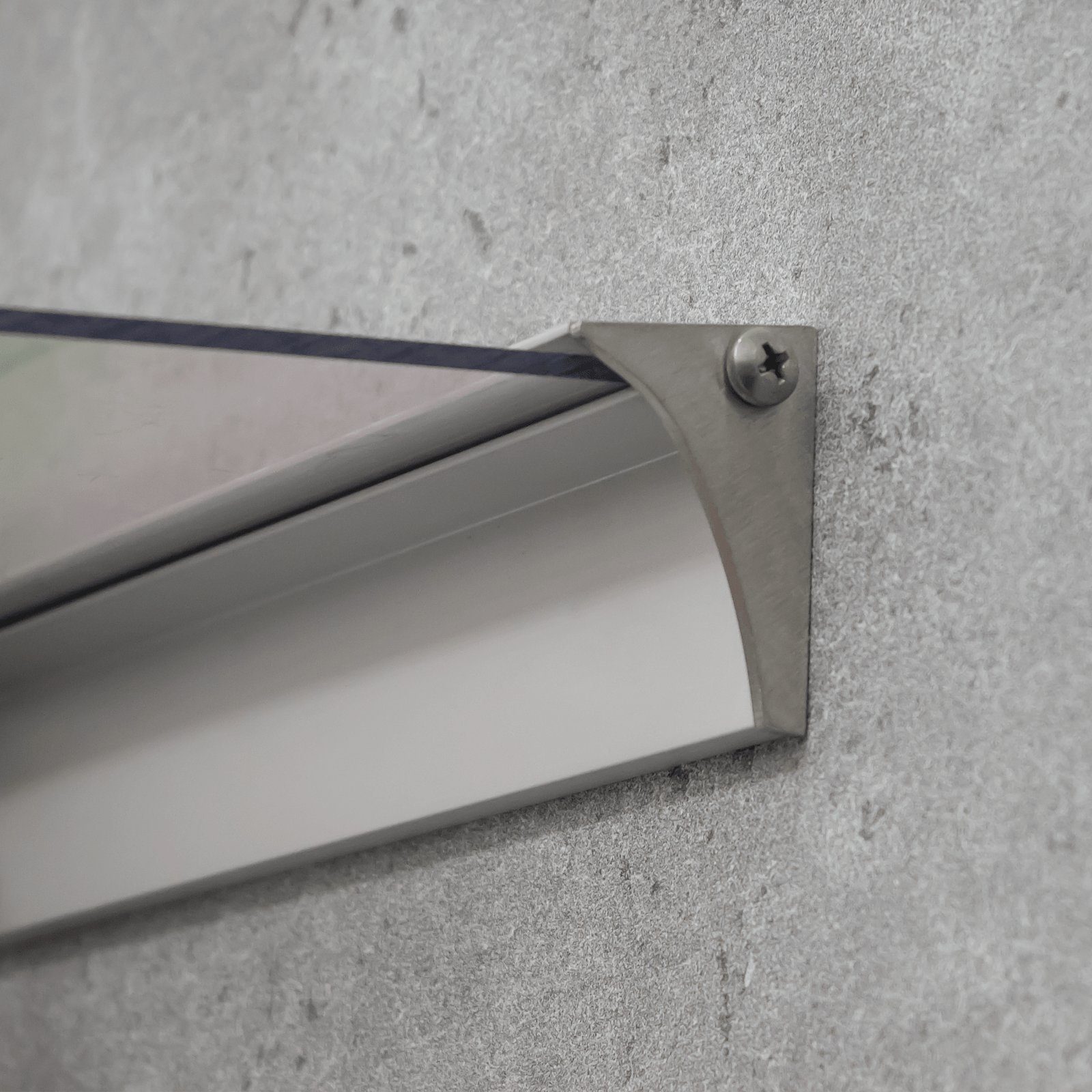 Schulte Vordach Pultvordach Style Plus Classic, mit Alu-Regenrinne