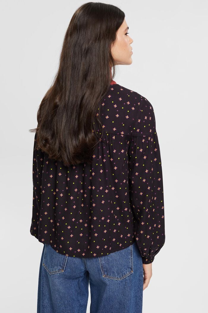 Bluse mit Muster, LENZING™ ECOVERO™