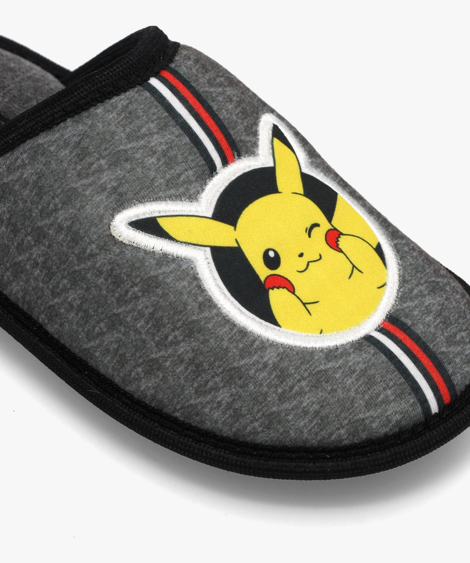 Chaussons Garçon mules en jersey Pikachu - Pokémon gris | GEMO