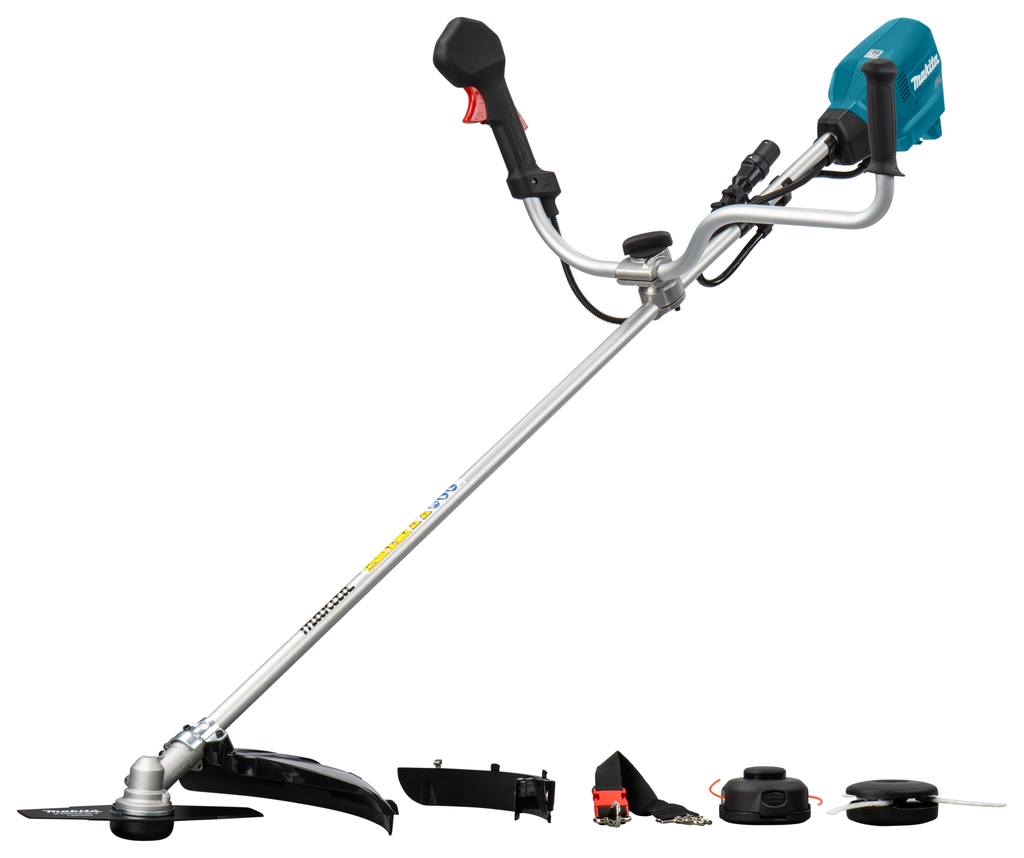 Desbrozadora inalámbrica Makita UR101CZ con mango asimétrico, 36 V (baterías y cargador no incluidos).