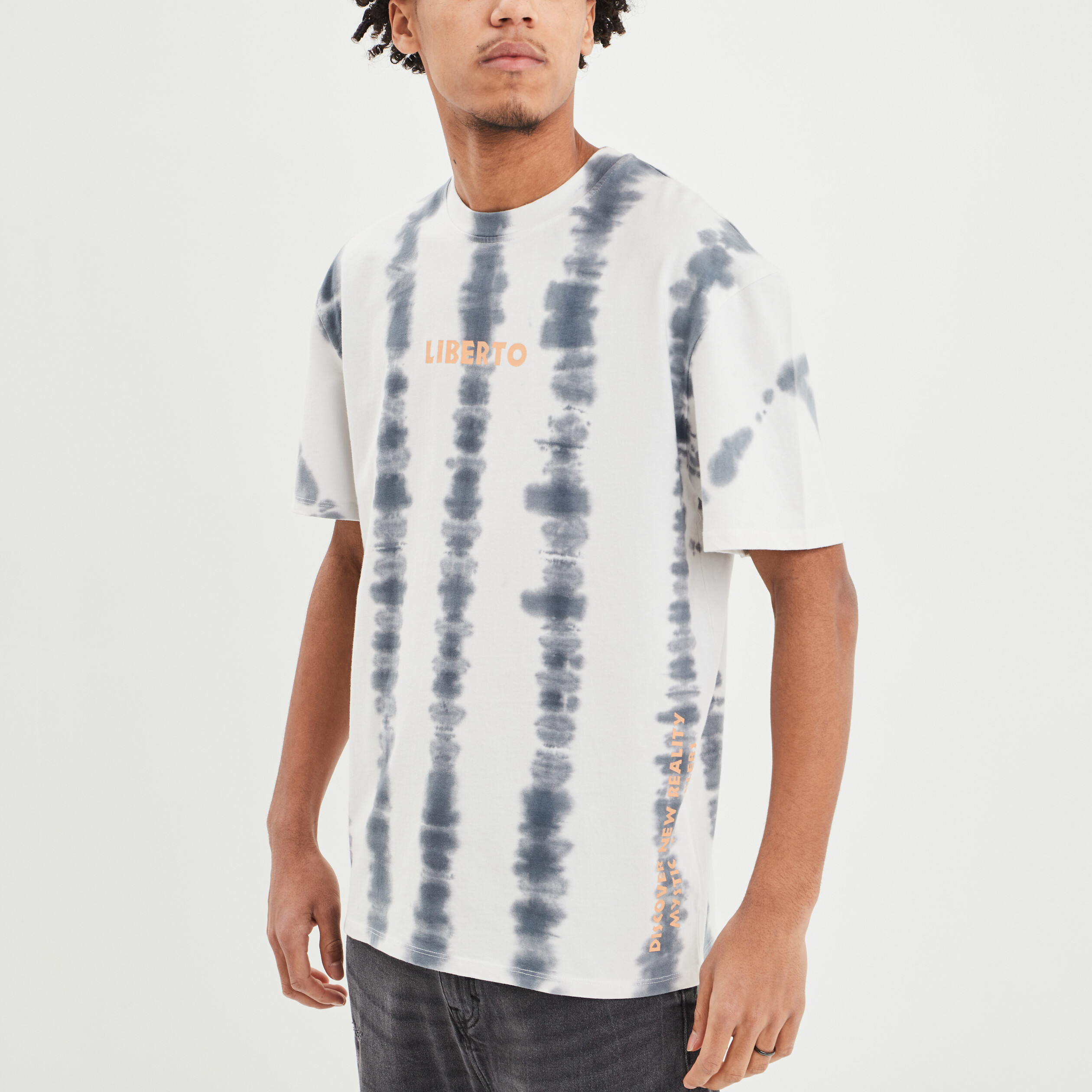 T-shirt oversize manches courtes Liberto gris homme | La Halle