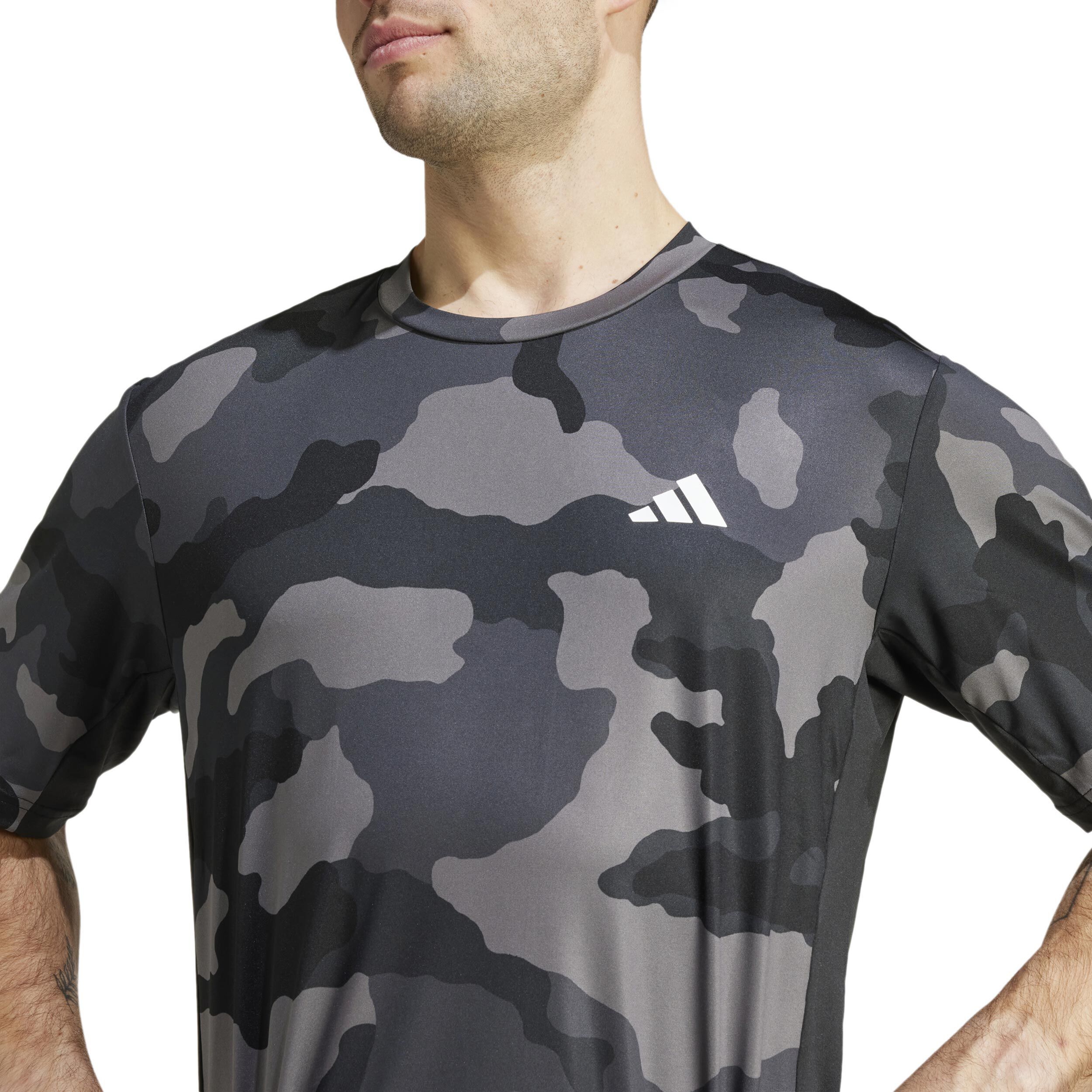 Camo AOP T-Shirt Herren - Schwarz, Grau