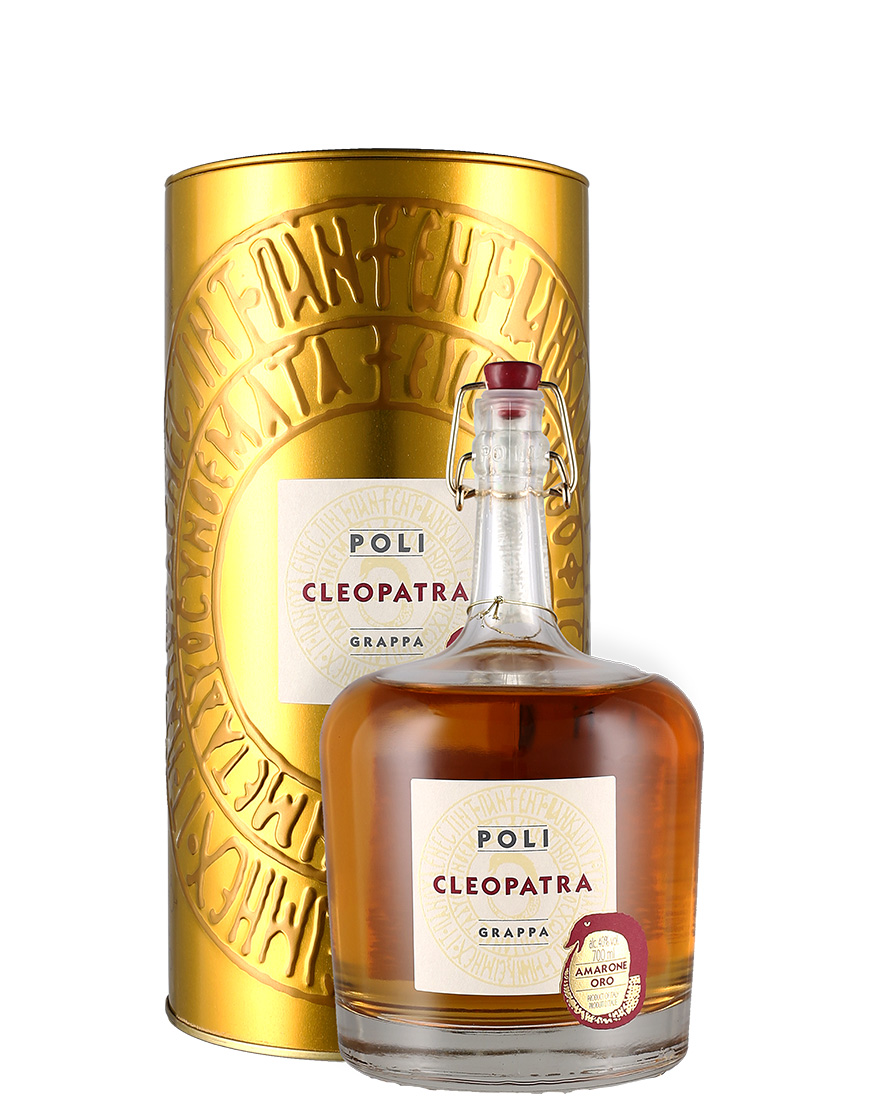 Grappa Amarone Oro Cleopatra Poli 0,7 ℓ, En Étui