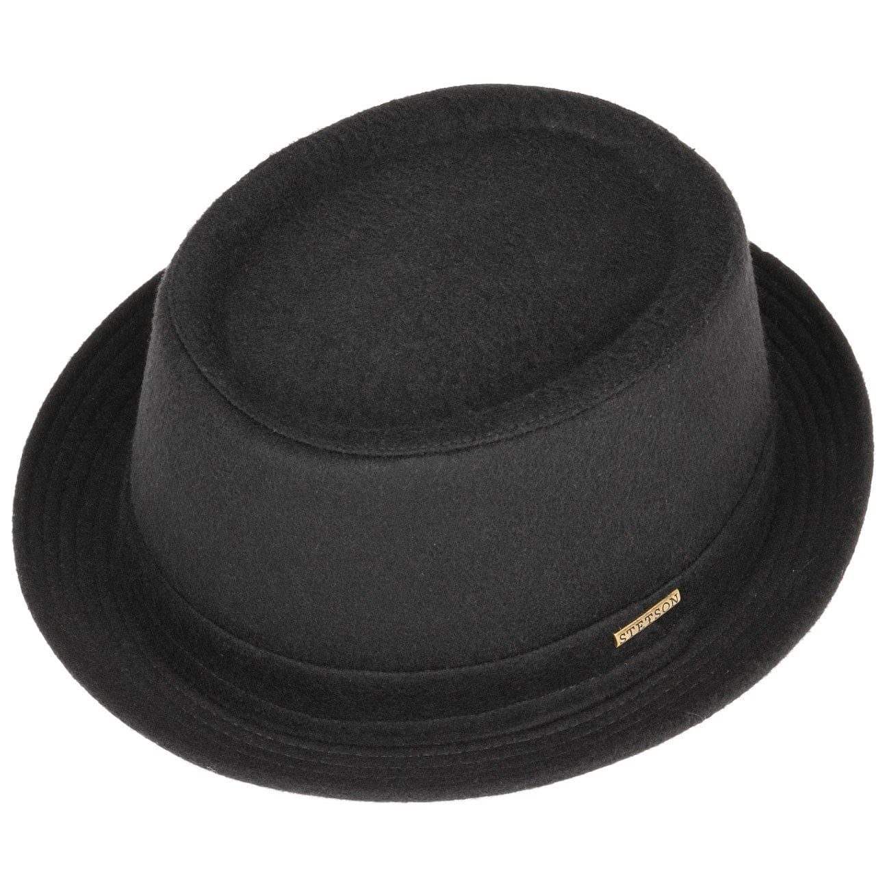 Stetson Fedora (1-St) Wollfilzhut mit Futter, Made in Italy