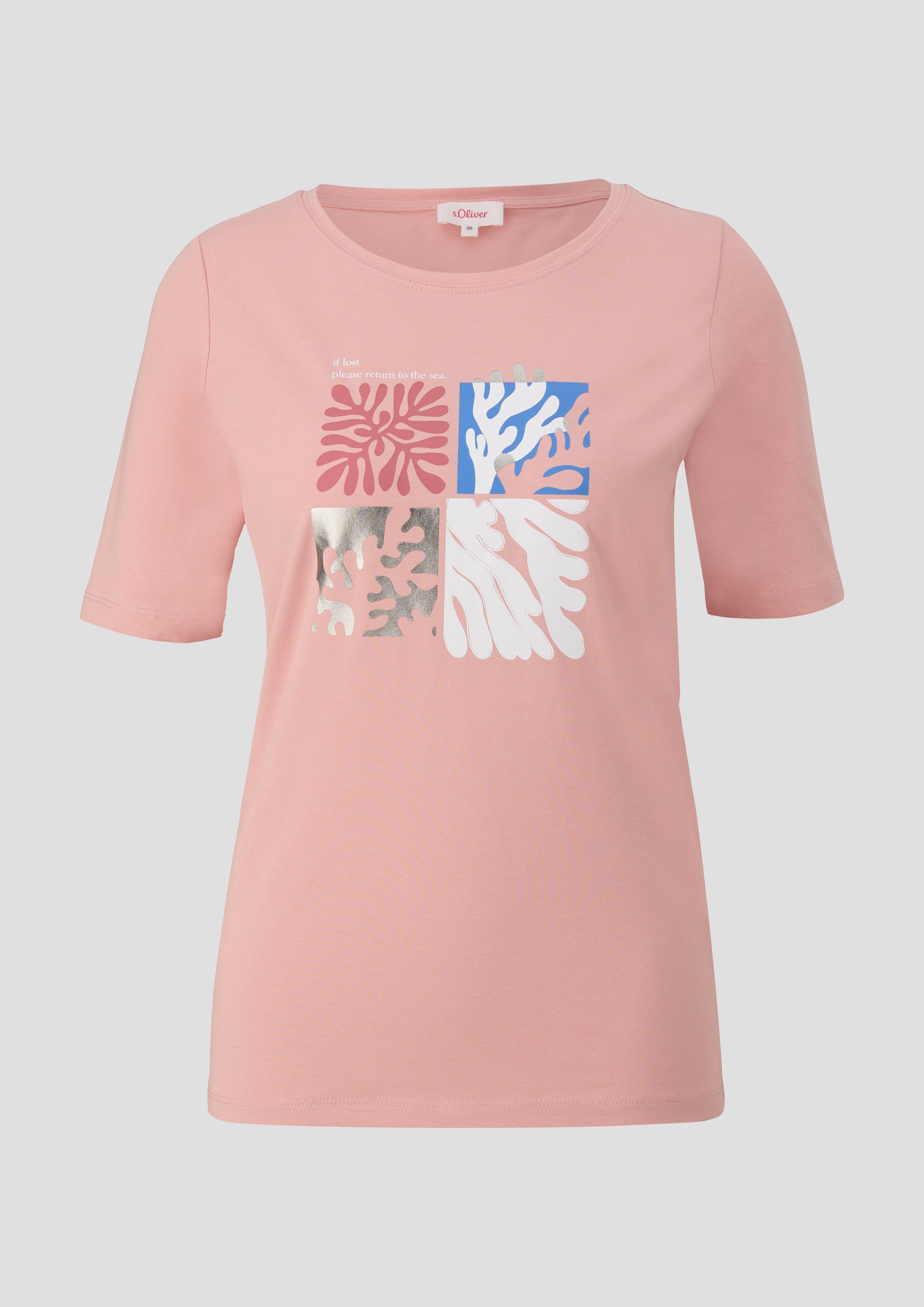 T-Shirt mit Frontprint  2144441-42D0