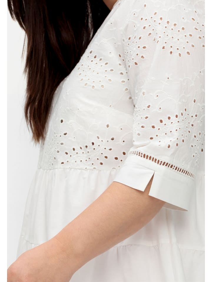 sheego Kurzes Kleid in weiß günstig kaufen 50