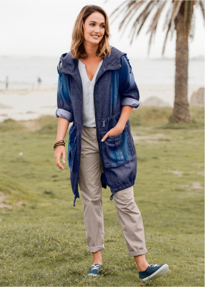 Baumwoll Jeans-Parka