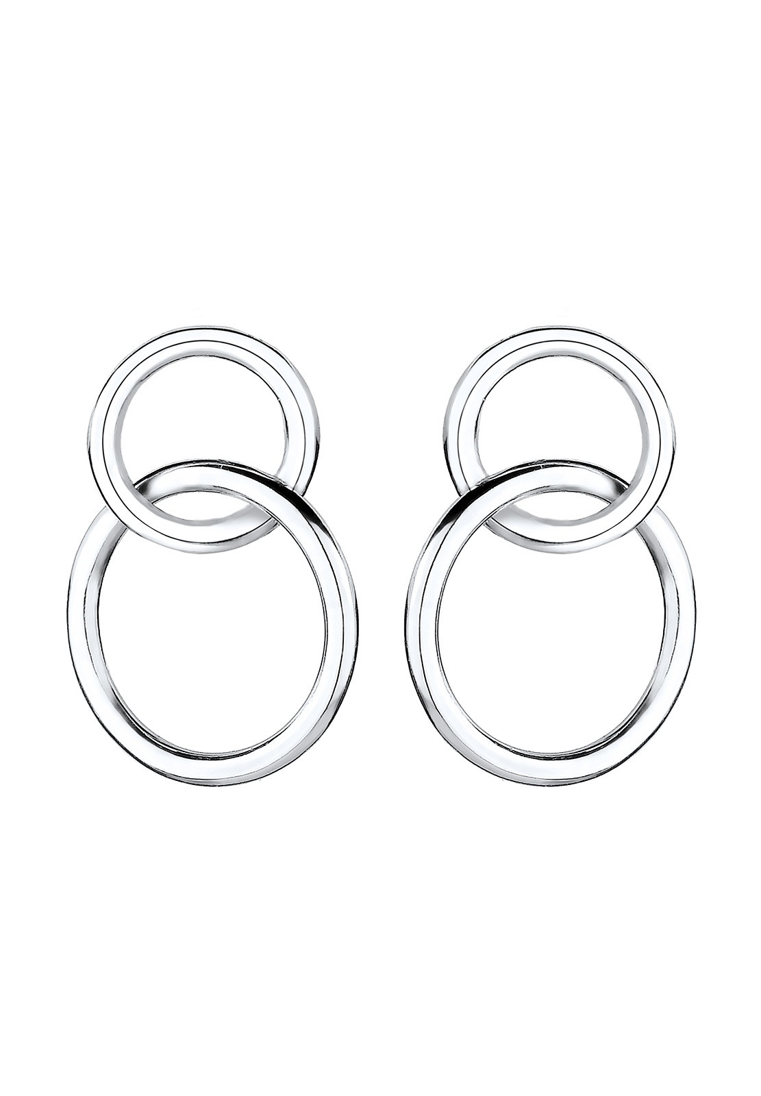 Elli női minimalista geometrikus kör alakú fülbevaló medál 925 sterling ezüstből
