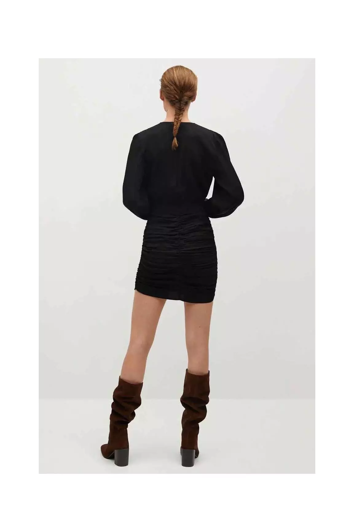 Mango Robes Mi Longues Femme couleur noir