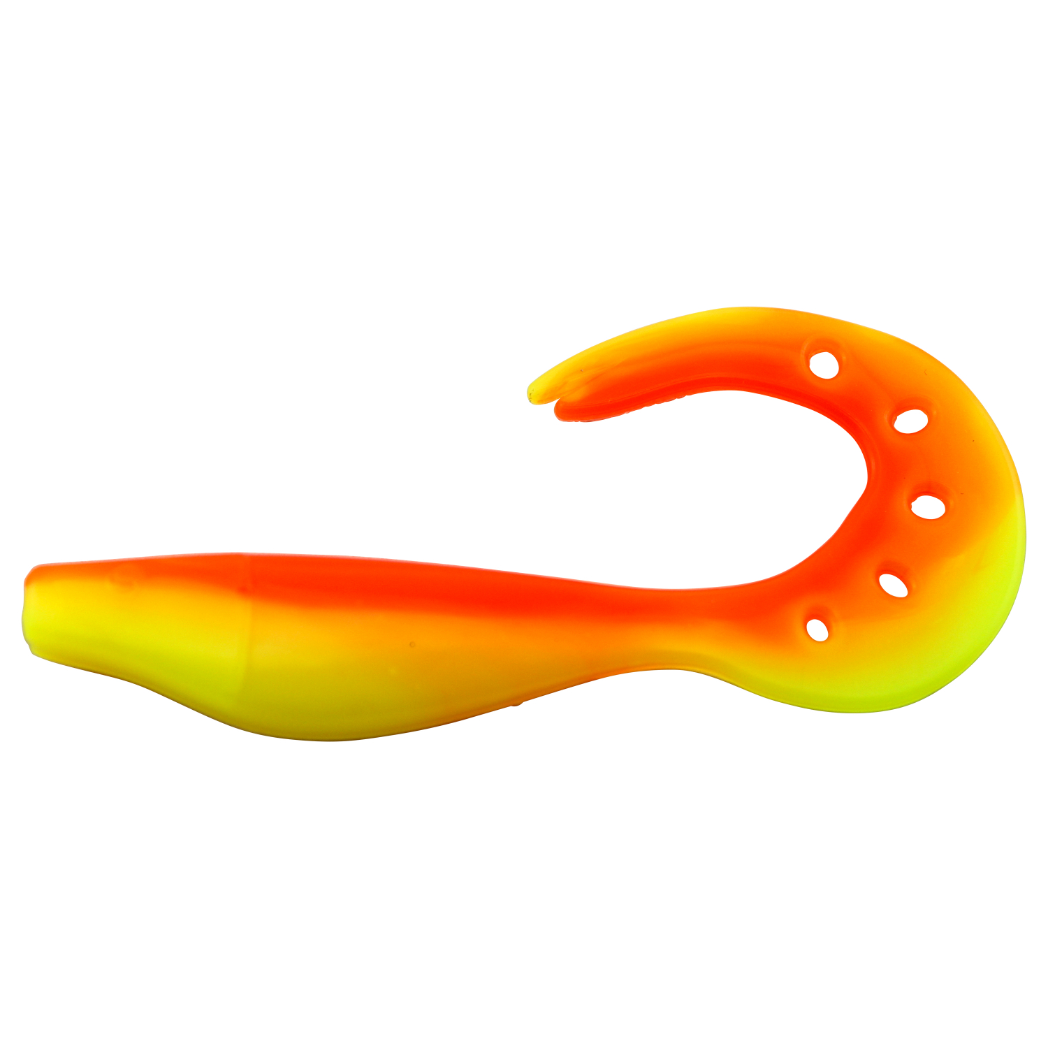 Kogha Twister Räuberfänger Punched Tail (Gelb/Rot)