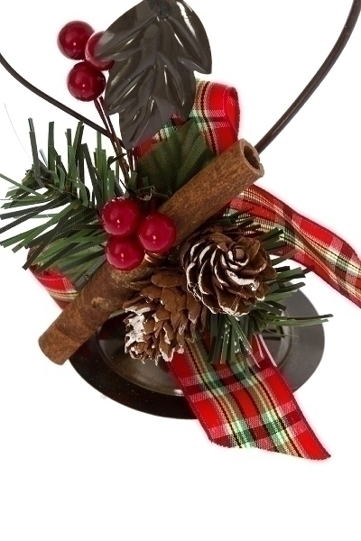 MyFlair Kerzenständer m. Christstern rot