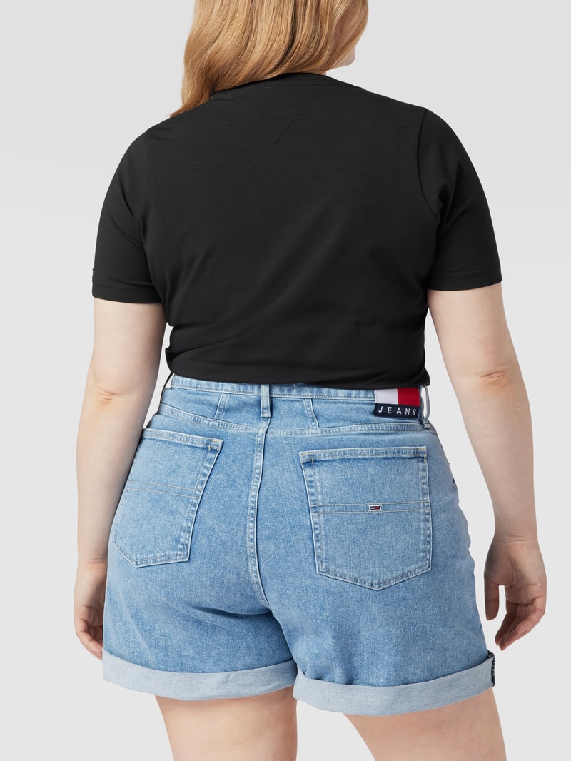 Body mit Label-Print in schwarz