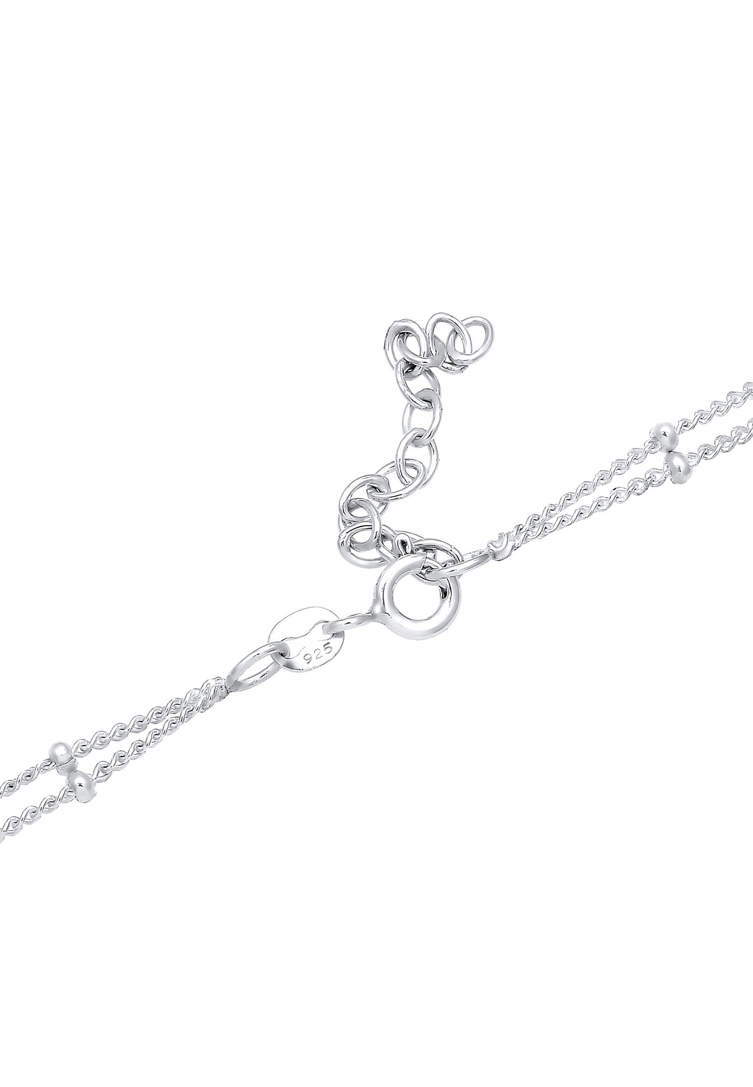 Elli női choker fülbevaló divatos, szív alakú rétegekkel, 925-ös sterling ezüstből
