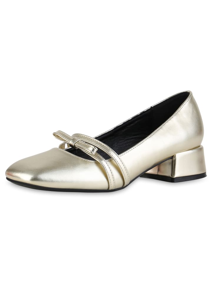 VAN HILL Riemchenballerinas Eleanor in Gold günstig kaufen