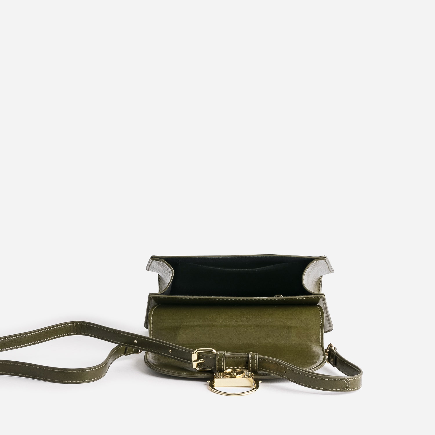 Sac à main kaki petit format