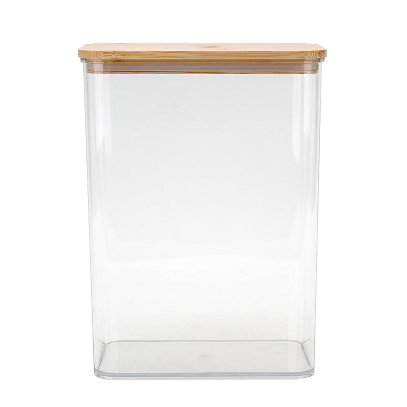 Cuisine Oppbevaringsboks 2,3 l plast m/bambuslokk