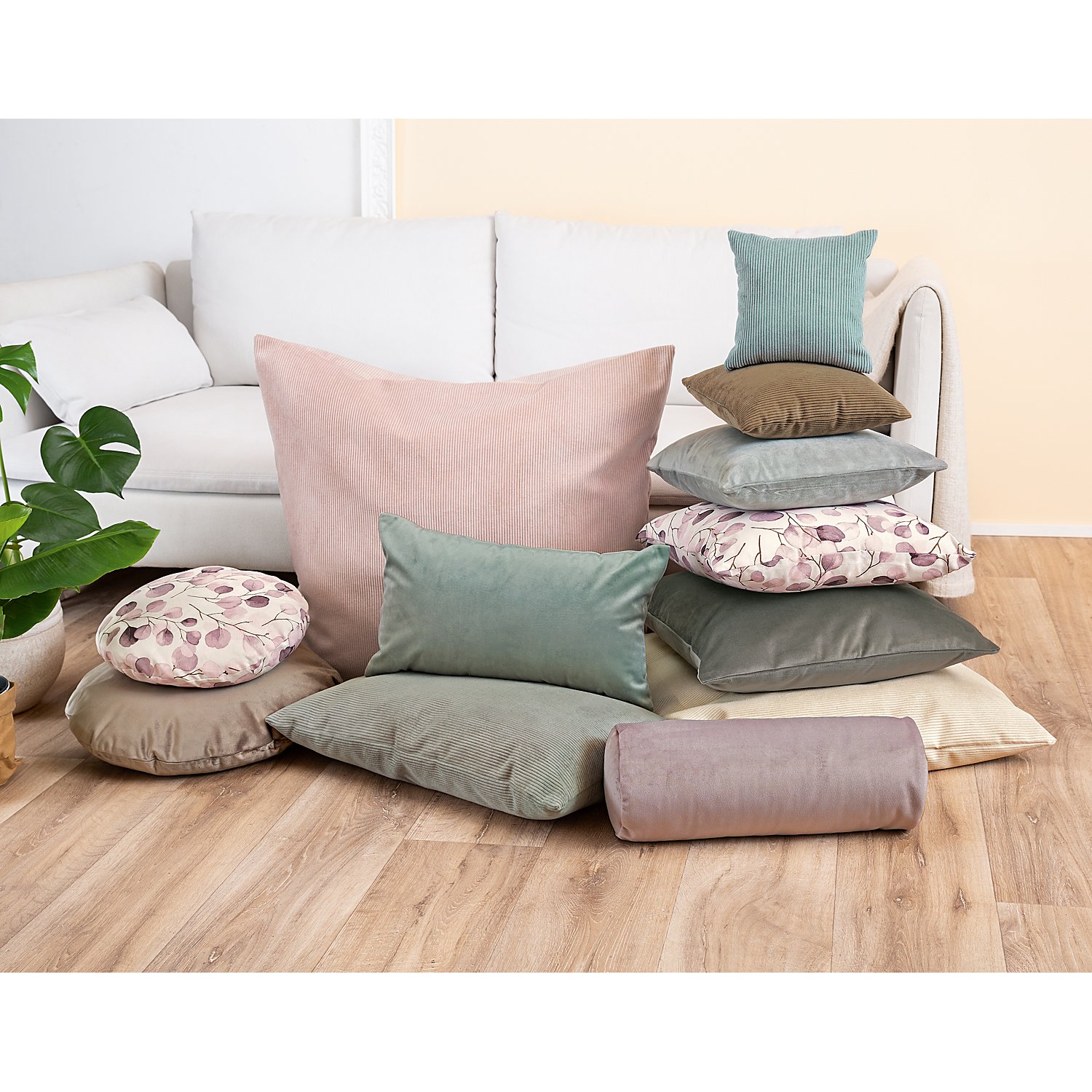 buttinette Nackenrolle, Größe: 40 x 15 cm Ø