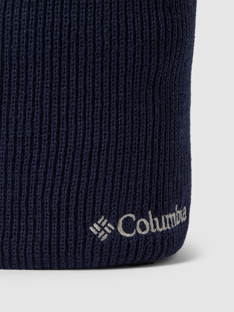 Beanie mit Label-Stitching Modell 'WHIRLIBIRD' in marineblau