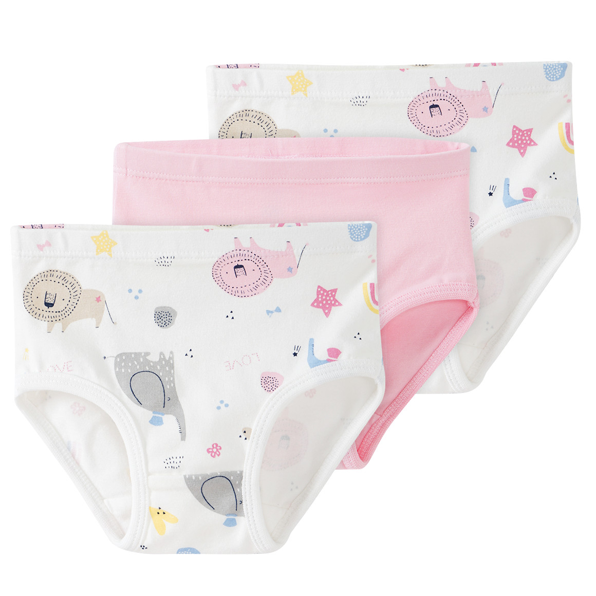 3 Baby Slips mit Zirkus-Allover