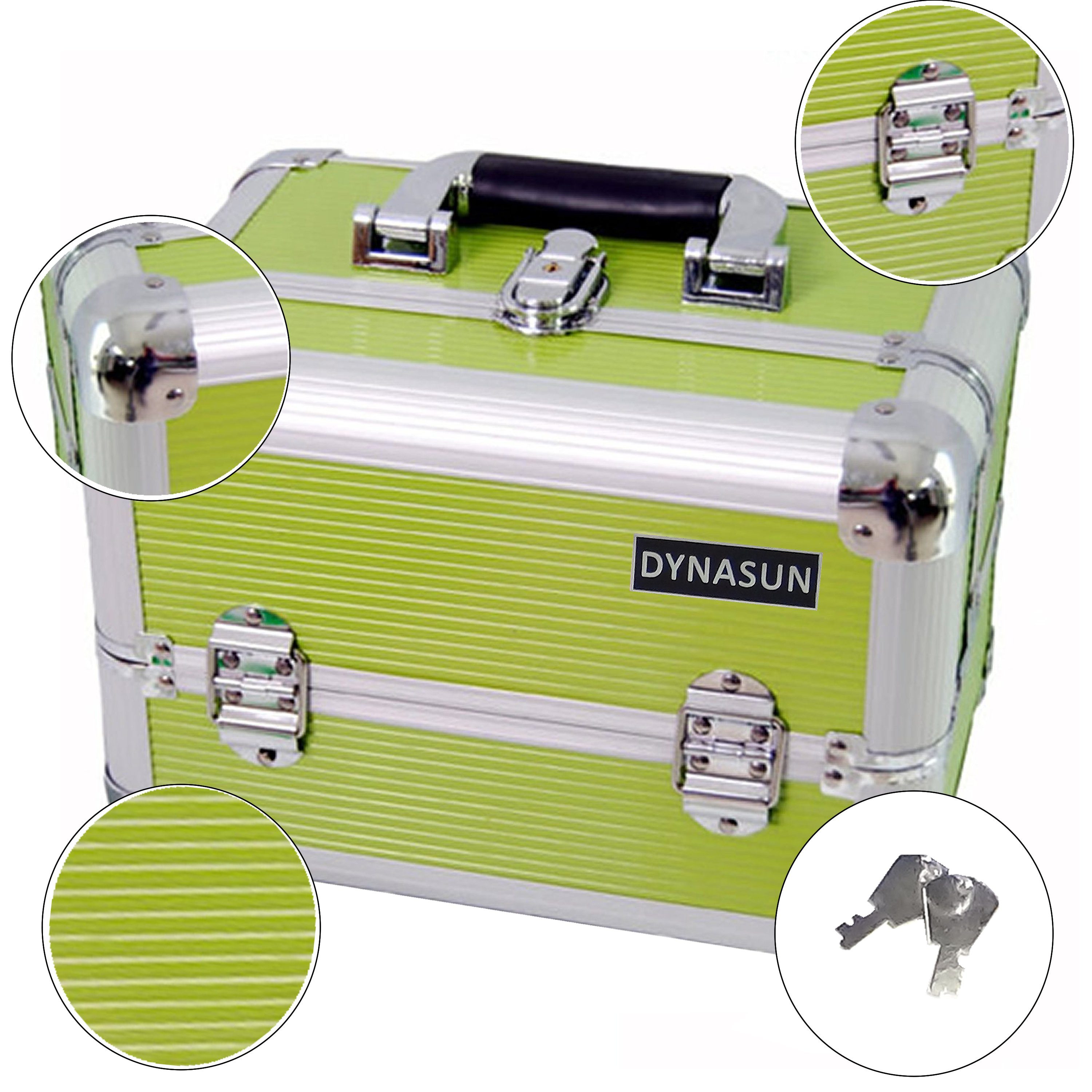 Dynasun Beautycase BS35 XXL Green (1-tlg), ALU Design Beautycase, Schminkkoffer, Beauty case