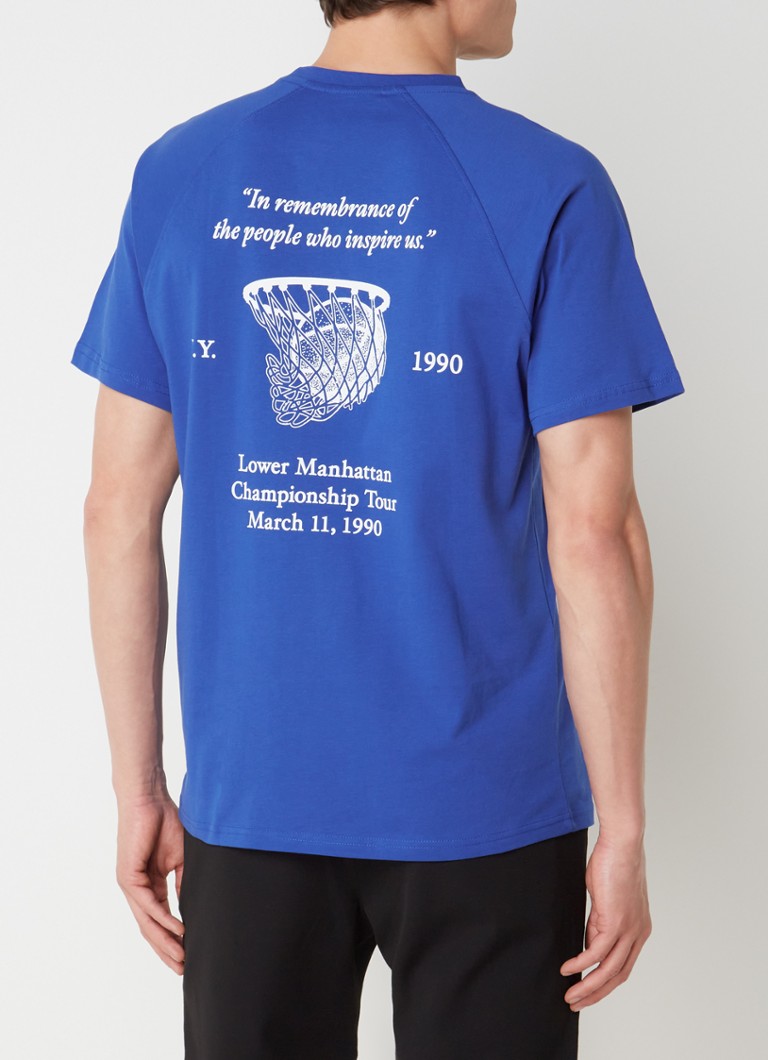 Tricou de turneu din două piese cu imprimeu față-verso.