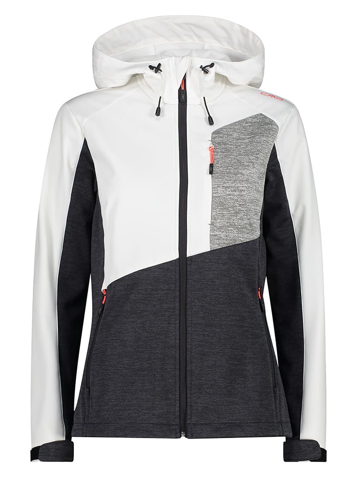 CMP Softshelljacke in Weiß/ Anthrazit günstig kaufen
