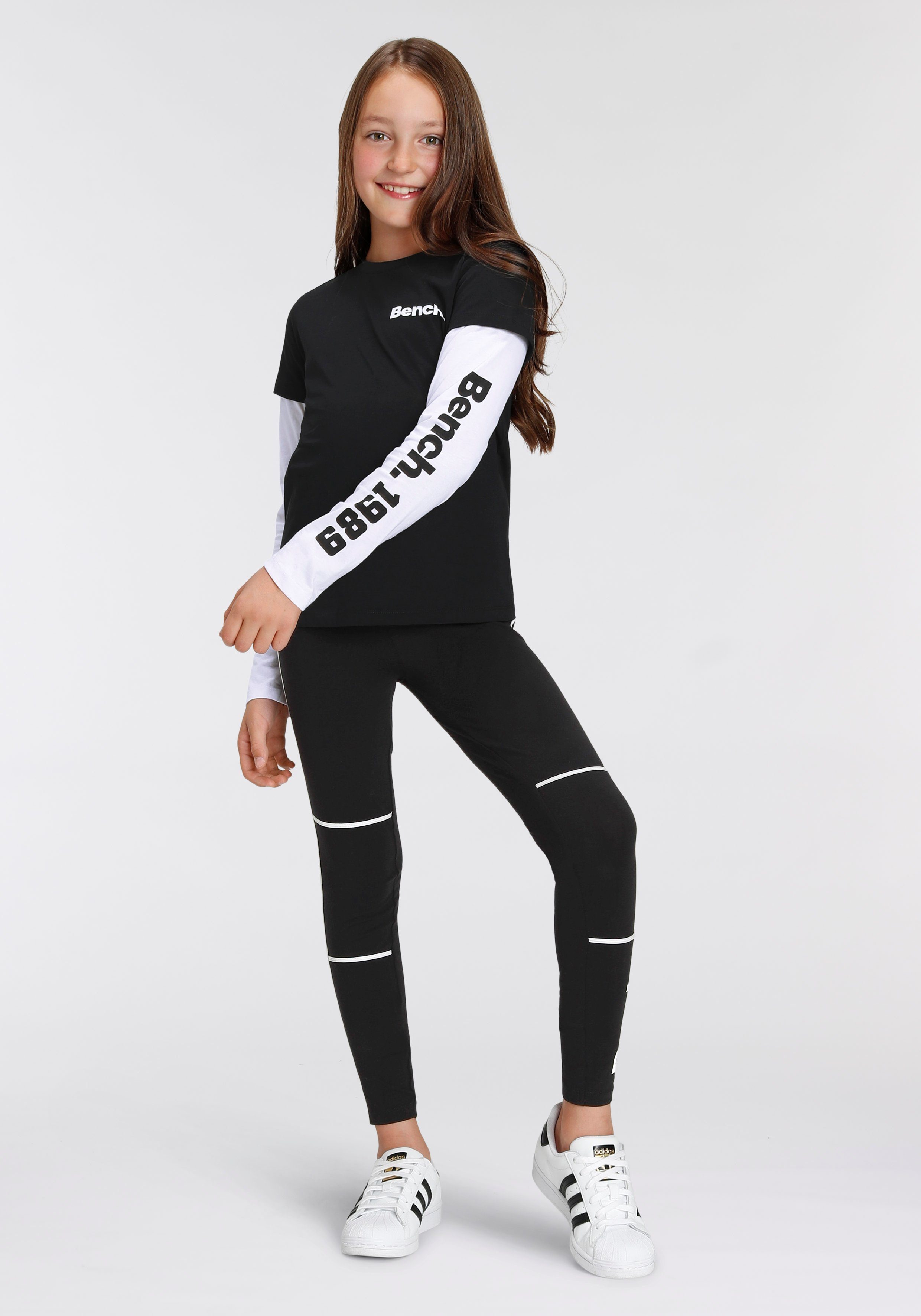 Bench. Leggings REFLECITV-Mit reflektierenden Streifen und Logodruck