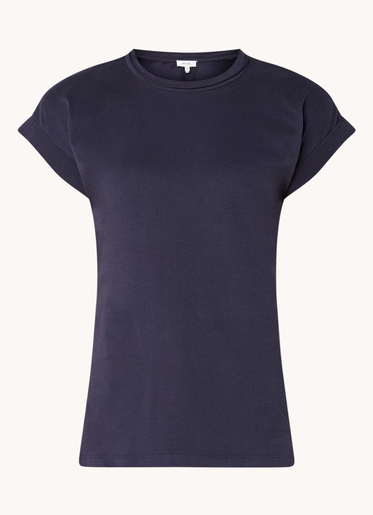 Reiss Tereza T-shirt with round neck and stretch
